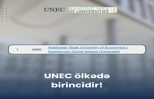 UNEC qlobal reytinqdə 684 pillə irəliləyib