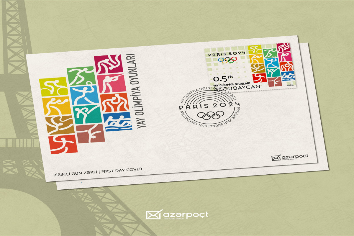“Azərpoçt” “Yay Olimpiya Oyunları 2024” adlı poçt markasını  dövriyyəyə buraxıb