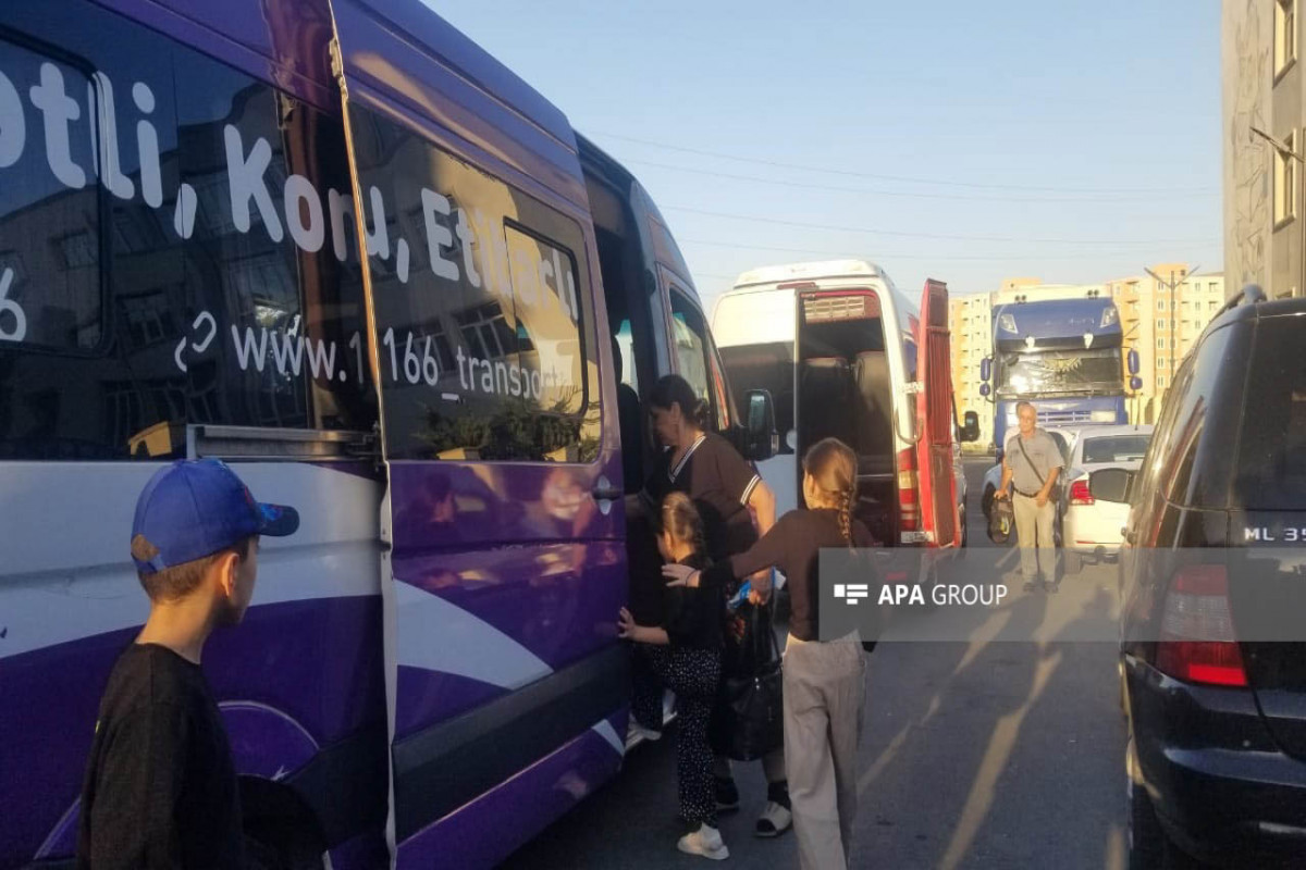 Şuşa şəhərinə növbəti köç karvanı yola salınıb  - FOTO 