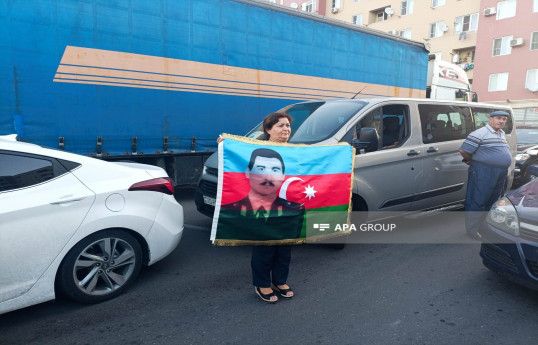 Laçın şəhərinə növbəti köç karvanı yola salınıb  - FOTO 
