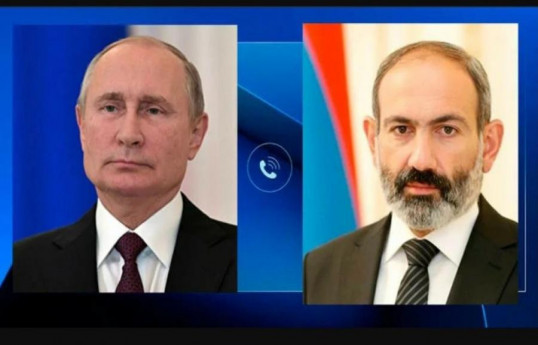 Rusiya Prezidenti Vladimir Putin Ermənistan Baş naziri Nikol Paşinyan