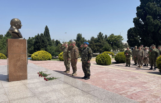 Hərbi attaşelərin "N" hərbi hissəsinə tanışlıq səfəri təşkil olunub