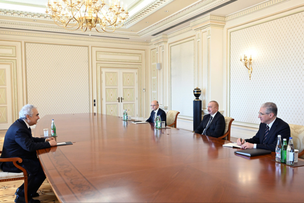 Президент Азербайджана принял исполнительного директора Международного энергетического агентства