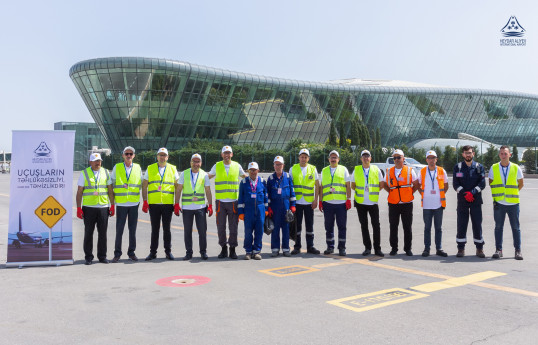 Uçuşların təhlükəsizliyi: Bakı aeroportunda ilk FOD toplanma kampaniyası keçirilib