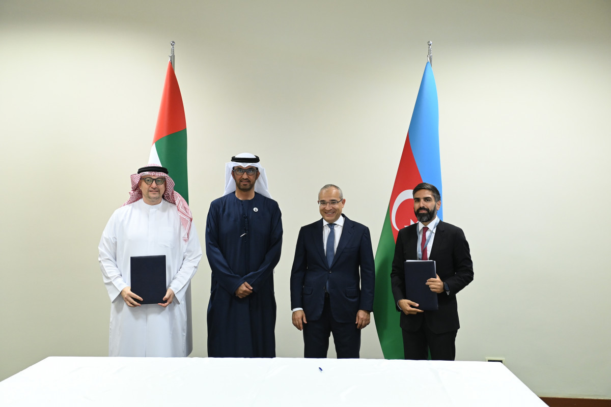 SOCAR и Masdar подписали Соглашение по трем проектам