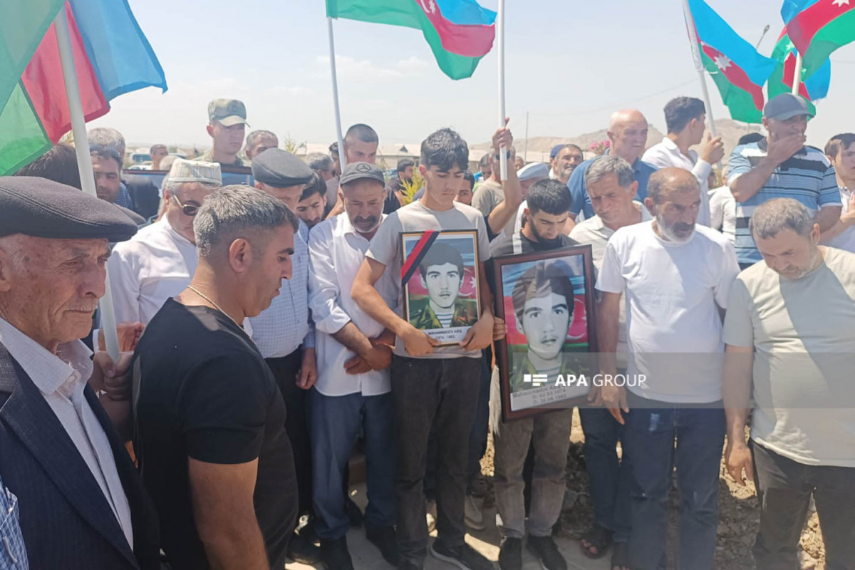 Remains of Abish Mammadov, who was martyred in First Garabagh War, buried in Garadagh district-<span class="red_color">PHOTO