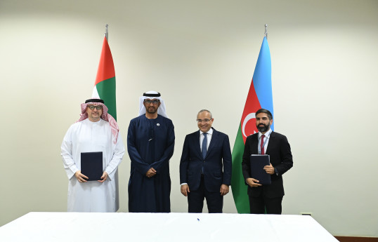 SOCAR və “Masdar” arasında üç layihə üzrə saziş imzalanıb