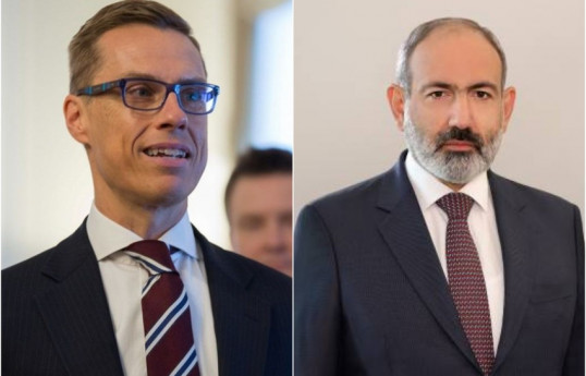 Paşinyan Finlandiya Prezidenti ilə Azərbaycanla normallaşmanı müzakirə edib