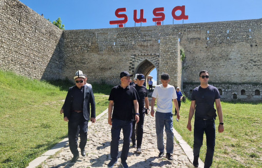 Qırğızıstan parlamentinin sədri Füzuli və Şuşa şəhərlərində olub