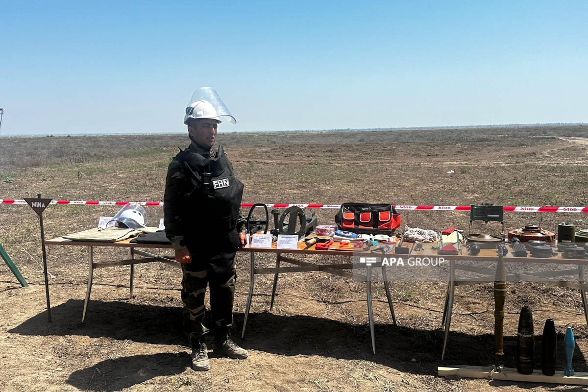 Ağdamın azad olunmuş ərazilərində minatəmizləmə ilə bağlı media-tur təşkil edilib - FOTO 