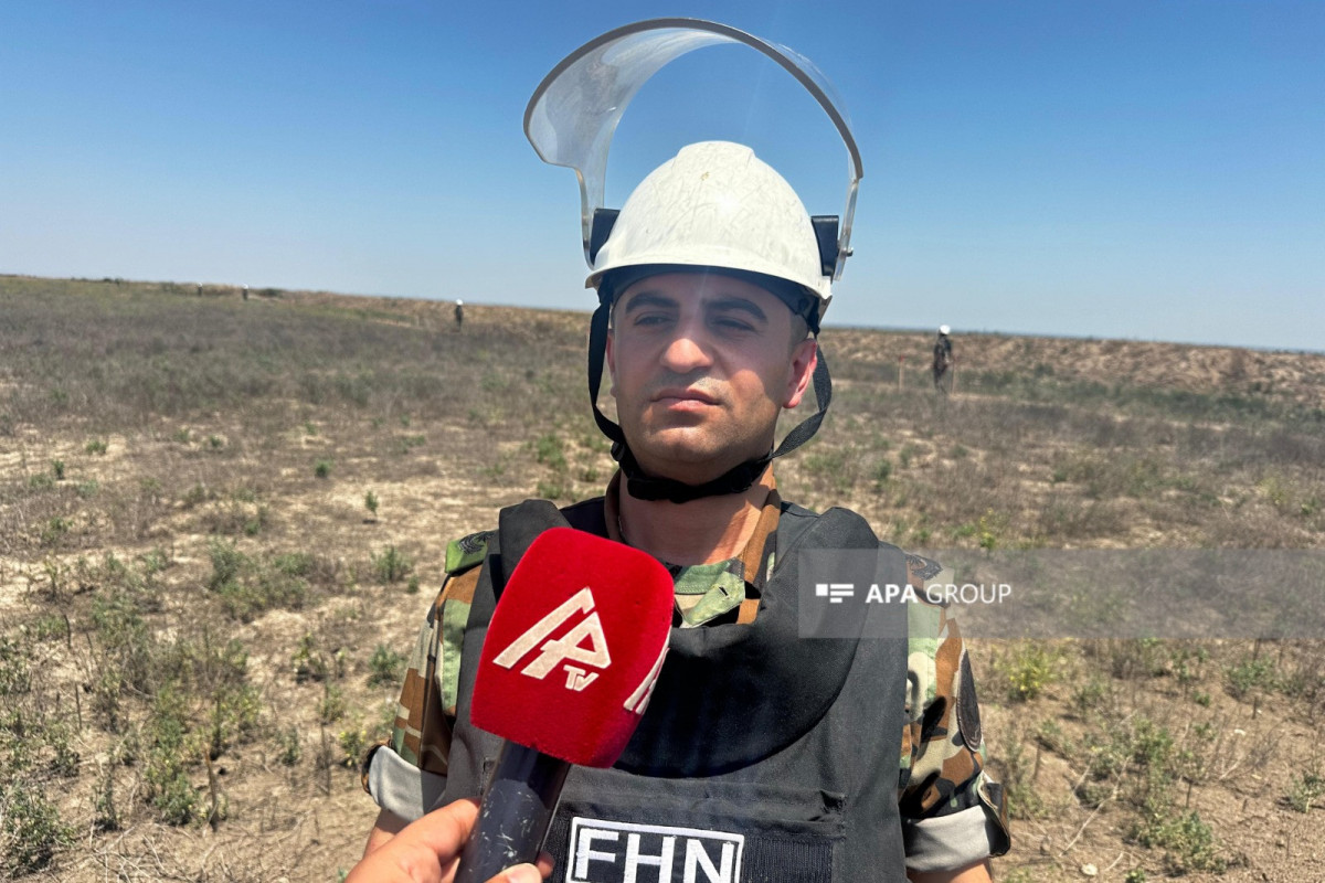 FHN-in şöbə rəisi: Azad olunmuş ərazilərin minalardan təmizlənməsi tapşırıqları sürətlə icra olunur