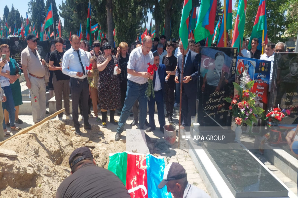 Birinci Qarabağ müharibəsində şəhid olan Ədalət Abbasovun qalıqları Gəncədə dəfn olunub - FOTO 