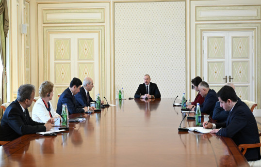 Prezident İlham Əliyev TÜRKPA-nın nümayəndə heyətini qəbul edib