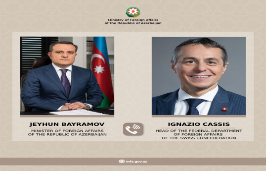 Azərbaycan və İsveçrə XİN rəhbərlərinin telefon danışığı olub