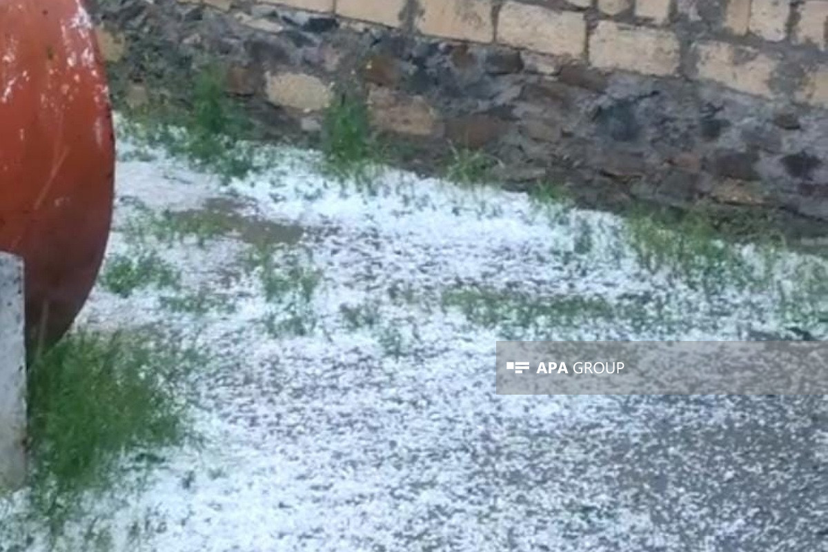 Leysan yağıb, şimşək çaxıb, dolu düşüb - FAKTİKİ HAVA 