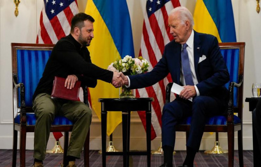Ukrayna prezidenti Vladimir Zelenski ABŞ prezidenti Co Baydenlə görüşüb