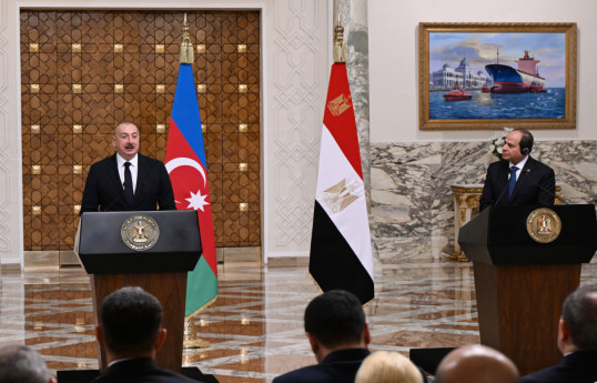 Prezident İlham Əliyev və Misir Ərəb Respublikasının Prezidenti Əbdülfəttah Əs-Sisi