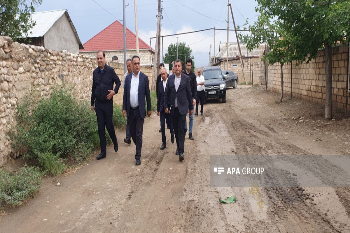 Sel daşqınları Goranboya külli miqdarda ziyan vurub - FOTO 