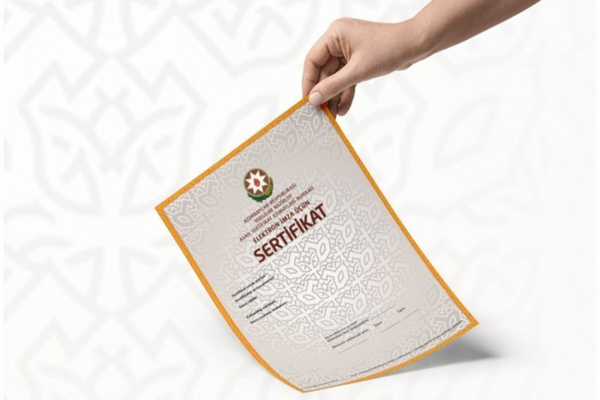 Azərbaycanda bu il 250 mindən çox Asan İmza sertifikatı verilib