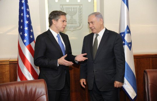 Blinken İsraildə Netanyahu ilə görüşüb