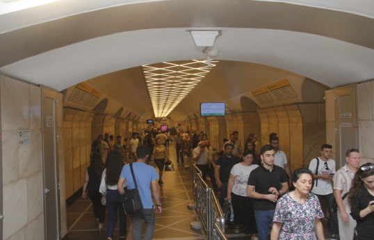 Bakı metropolitenində sərnişindaşımalar bu il 4%-dək artıb