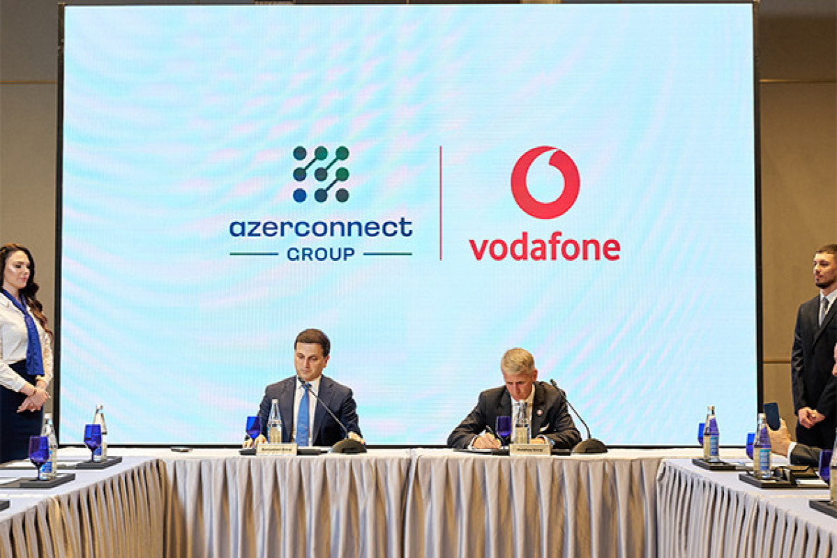 Azerconnect Group və Vodafone Group arasında tərəfdaşlıq müqaviləsi imzalanıb - FOTO 