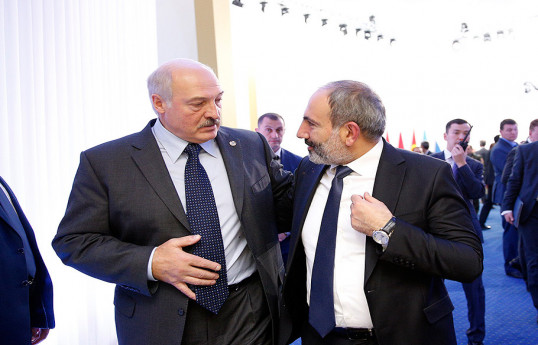 Belarus Prezidenti Aleksandr Lukaşenko Ermənistan Baş naziri Nikol Paşinyan