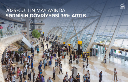 Bakı aeroportu ilə sərnişindaşıma 36% artıb