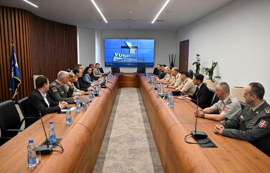 Kərim Vəliyev Serbiyada "Yugoimport SDPR" şirkətində, döyüş sistemləri zavodunda olub
