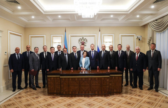Moskvada Rusiya-Azərbaycan parlamentlərarası Komissiyasının iclası keçirilib - FOTO 