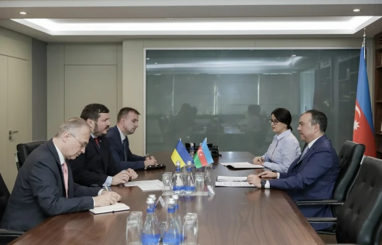 Sahil Babayev Ukrayna səfiri ilə görüşüb