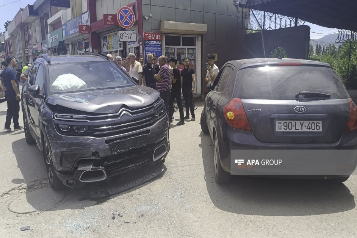 Tovuzda sürücü ürək tutmasından ölüb, zəncirvari qəza olub - FOTO 