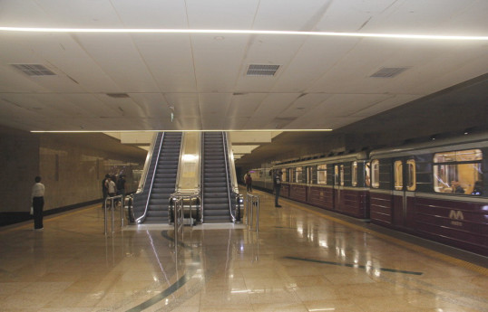 Bakı metropoliteninin bənövşəyi xəttində qatarların hərəkət qrafiki dəyişdirilir