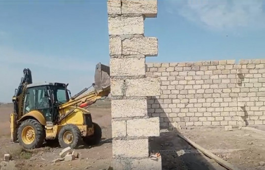 Göygöl rayonunda qanunsuz tikinti işlərinin qarşısı alınıb - VİDEO 