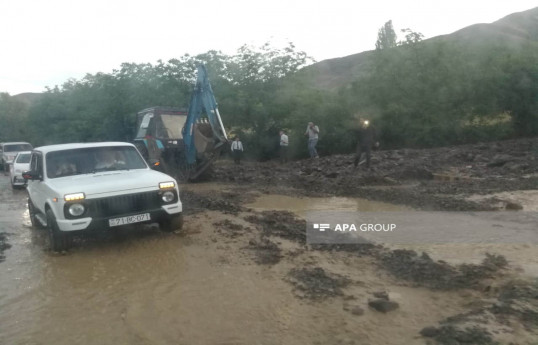 Şahbuza yağan güclü yağış bir sıra fəsadlar törədib  - FOTO 