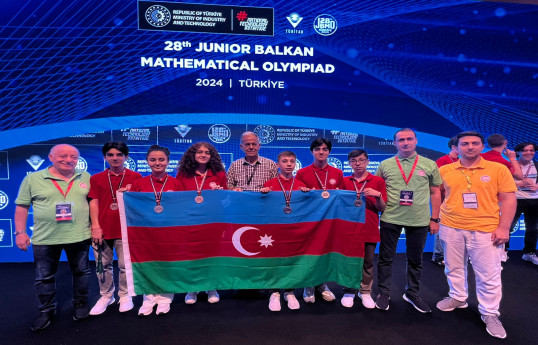 Məktəblilər Yeniyetmələrin 28-ci Balkan Riyaziyyat Olimpiadasında uğurla çıxış ediblər