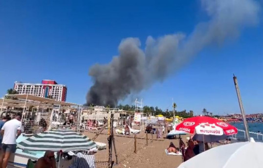 Türkiyənin Antalyada bölgəsində meşə yanğını baş verib - FOTO 
