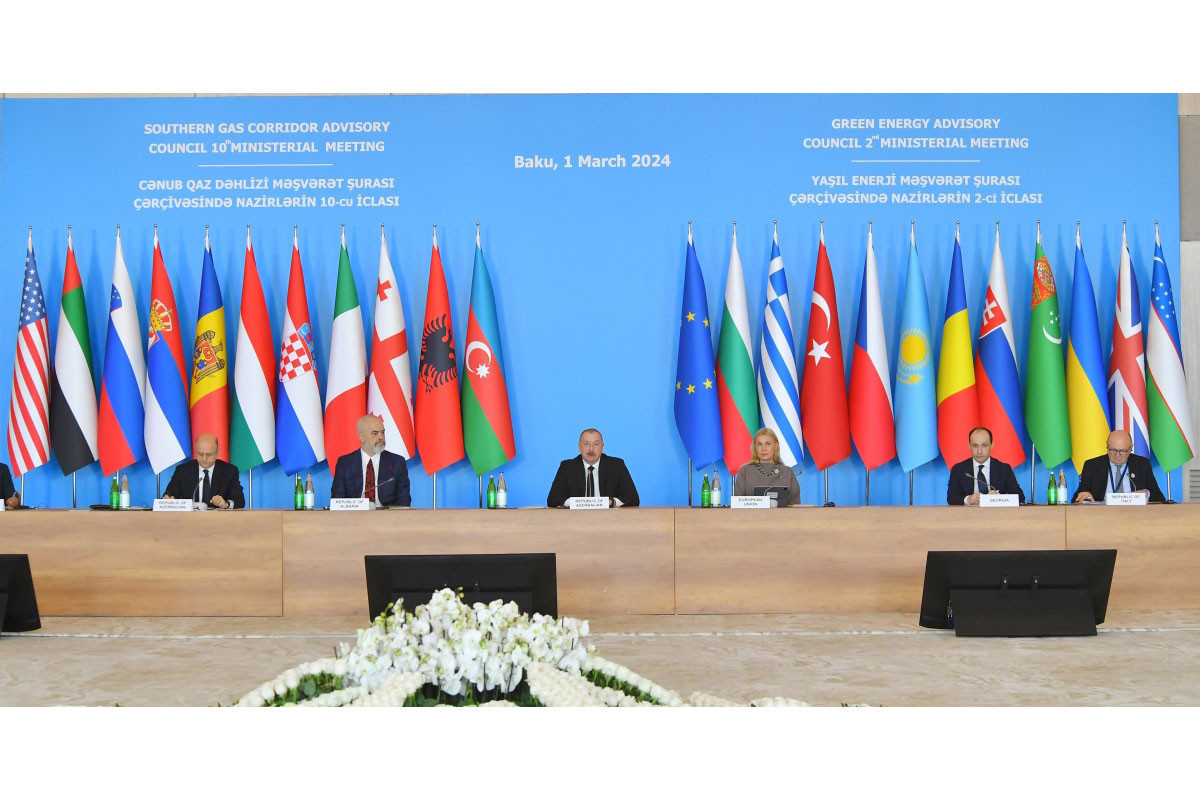 10th SGC Advisory Council Ministerial Meeting was held in Baku, President Ilham Aliyev attended the event-<span class="red_color">PHOTO-<span class="red_color">UPDATED-2