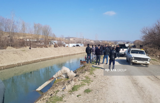 Göyçay sakini kanalda batıb - FOTO  - YENİLƏNİB 