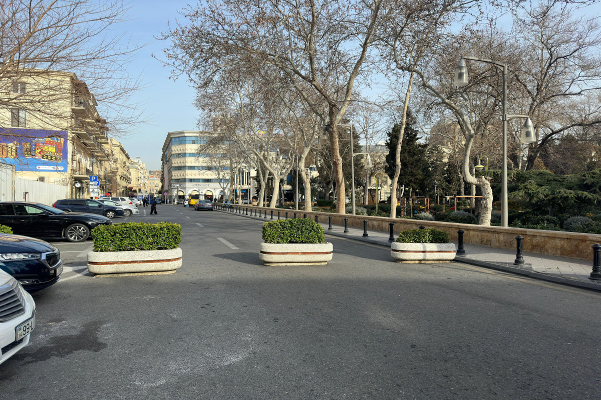 Xaqani bağının ətrafında nəqliyyatın hərəkəti məhdudlaşdırılıb