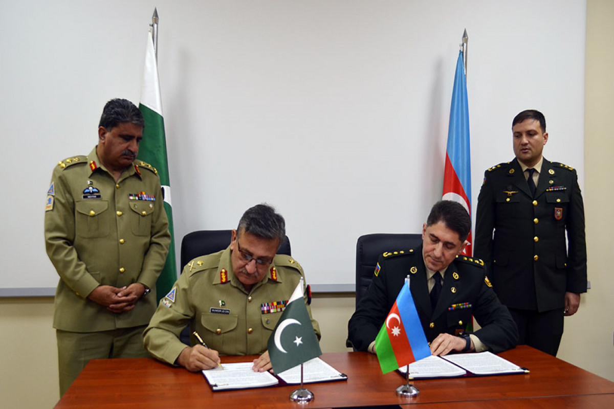 Azərbaycanla Pakistan arasında hərbi əməkdaşlığın vəziyyəti müzakirə edilib, yekun protokol imzalanıb