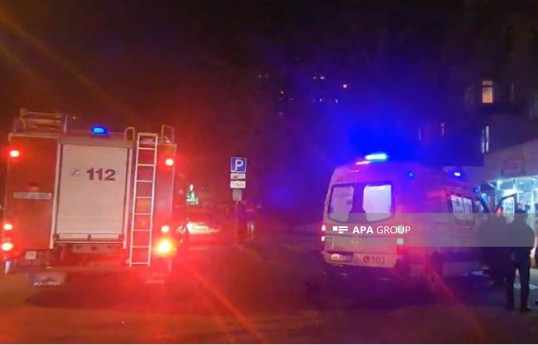 Bakıda mənzildə yanğın baş verib  - FOTO 