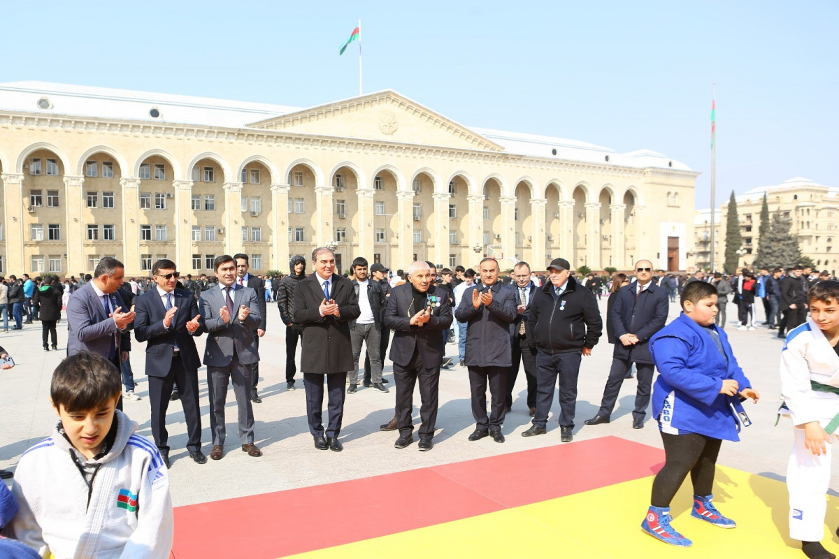 Gəncədə 5 Mart – Bədən Tərbiyəsi və İdman Günü qeyd olunub