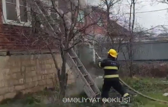 Masallıda evdə yanğın olub - VİDEO 