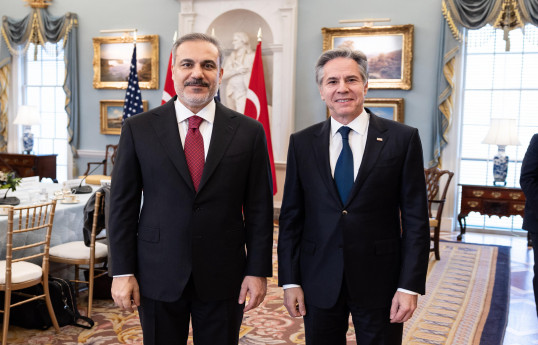 Hakan Fidan ABŞ dövlət katibi Entoni Blinkenlə görüşüb
