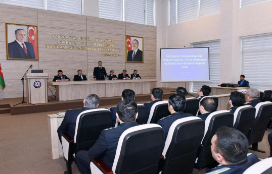 Sumqayıtda dövlət ittihamçılarının iştirakı ilə regional iclas keçirilib