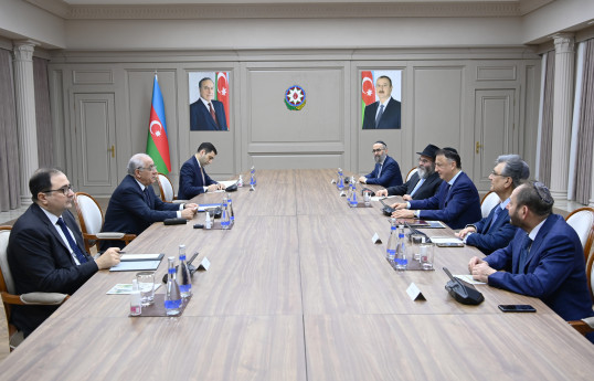 Əli Əsədov Ümumdünya Buxara Yəhudiləri Konqresinin prezidenti ilə görüşüb