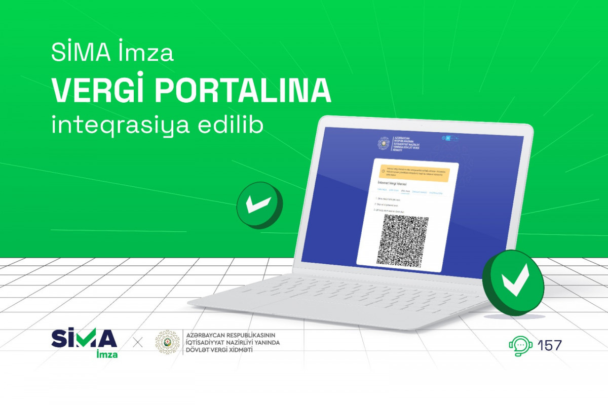 SİMA İmza Vergi portalına inteqrasiya edilib