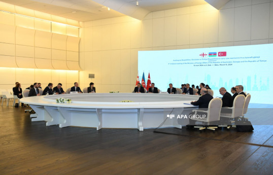 Bakıda Azərbaycan, Gürcüstan və Türkiyə xarici işlər nazirlərinin üçtərəfli görüşü keçirilib - VİDEO  - YENİLƏNİB 