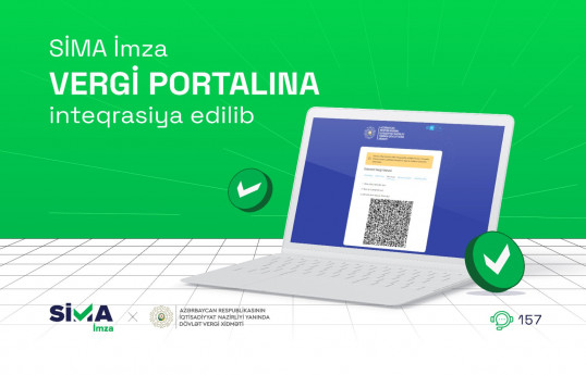 SİMA İmza Vergi portalına inteqrasiya edilib